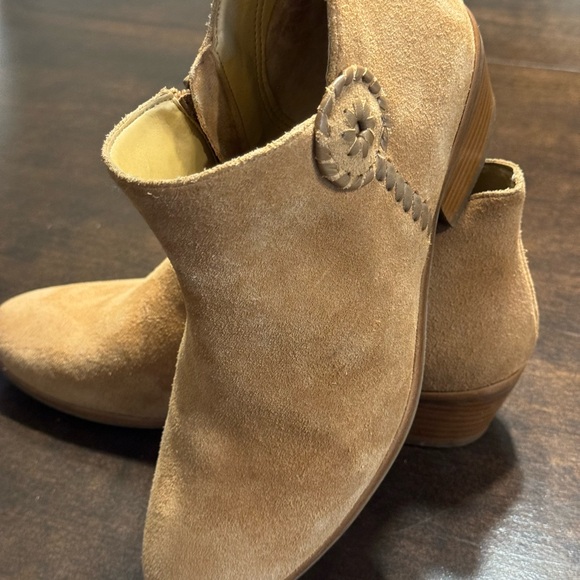 Jack Rogers Peyton  Side Zip Ankle Boots Booties
Oak Tan Size 7.5 - Picture 4 of 7
